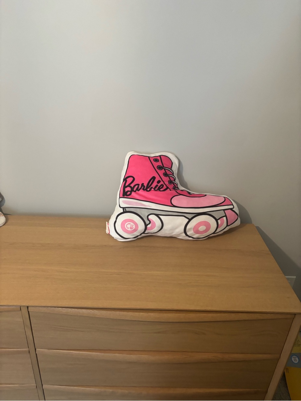 Barbie Pink Roller Skate Plush Pillow